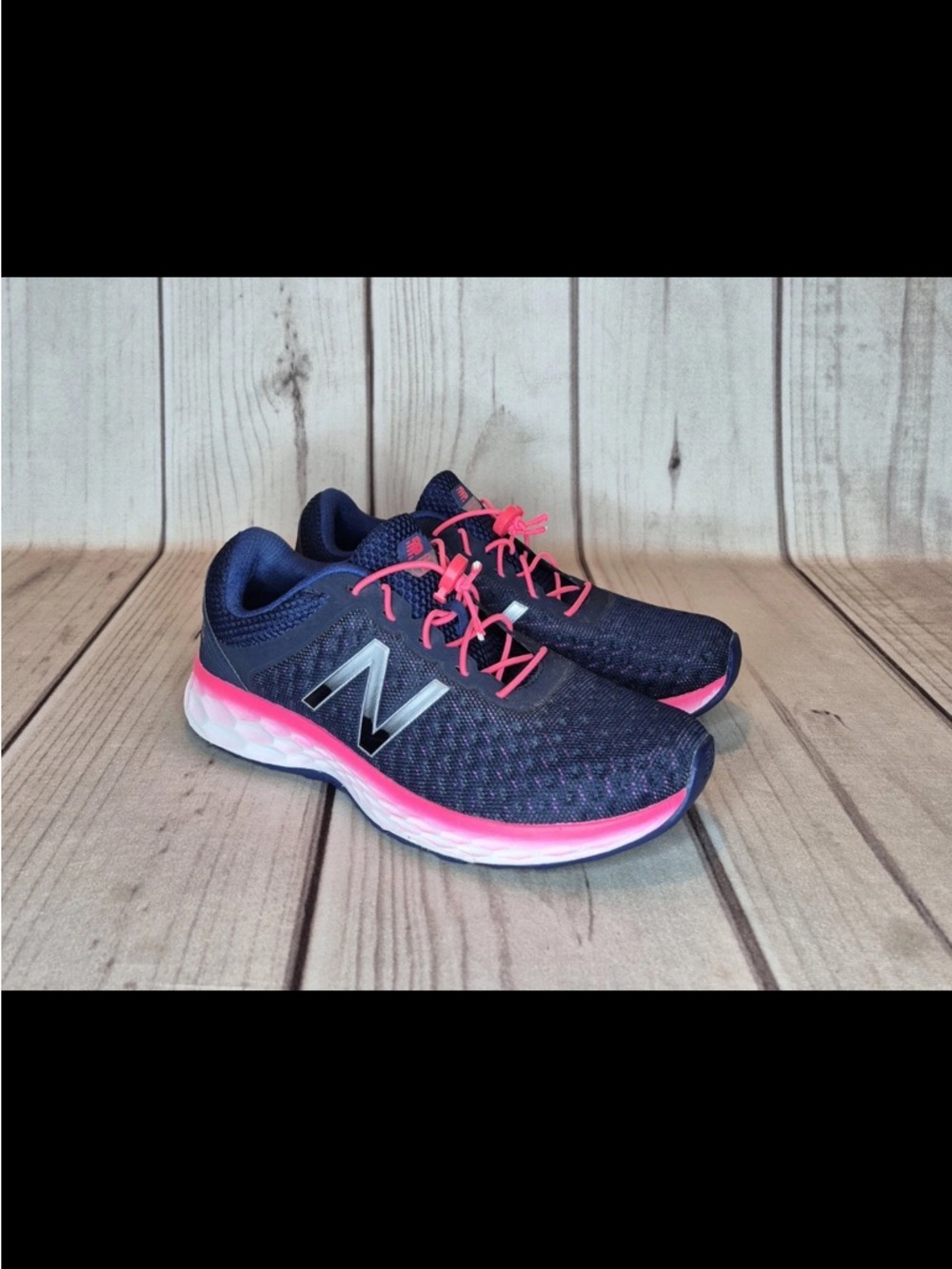 New Balance Women's Size 9.5 Fresh Foam Running Shoes Blue / Pink WKAYMRH1
